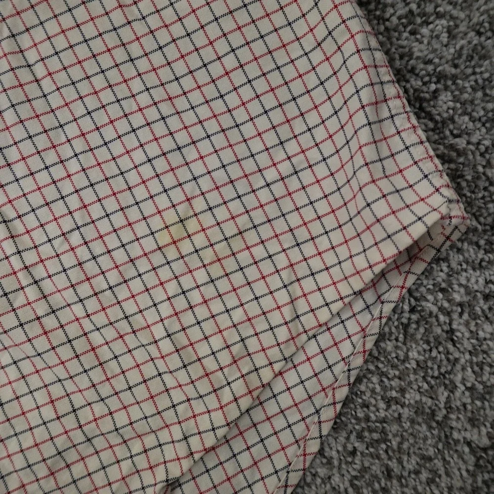 Tommy Hilfiger Shirt Mens Large Beige Crest Long Sleeve‎ Button Up Casual Preppy